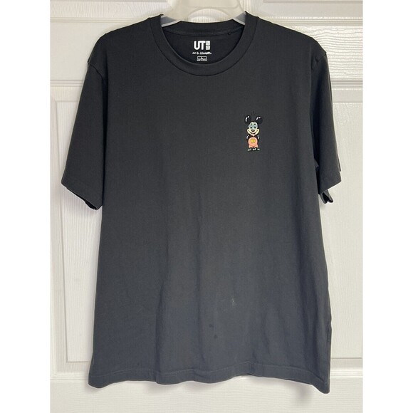 Uniqlo Tops - Uniqlo UT x Disney Mickey Mouse Gray T-Shirt Size Large S. Harrington STAINS